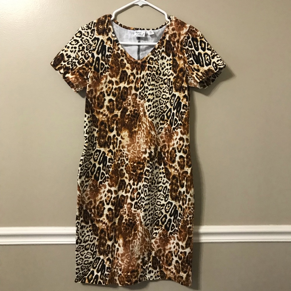 Animal Print Stretchy Bodycon Dress